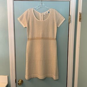 Cream and gold sweaterdress by Sparrow from Anthropologie
